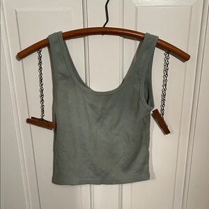 Sleek Olive Green Women's Tank Top